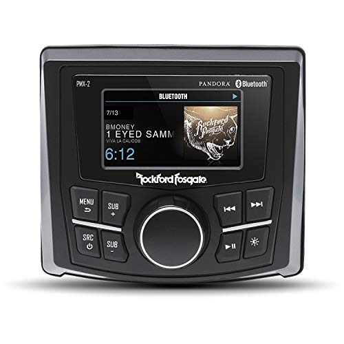 Rockford Fosgate PMX-2 Punch Marine Compact AM/FM/WB Digital Media Receiver 2.7 Rockford Fosgate PMX-2 Punch Marine Compact AM/FM/WB Digital Media Receiver 2.7